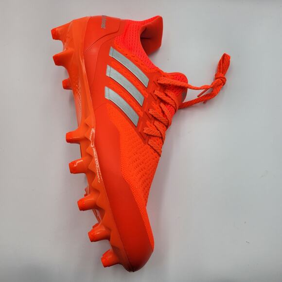 Mens Size 10.5 Adidas Football Cleats Ultraboost Molded Solar Red Silver JP7411
